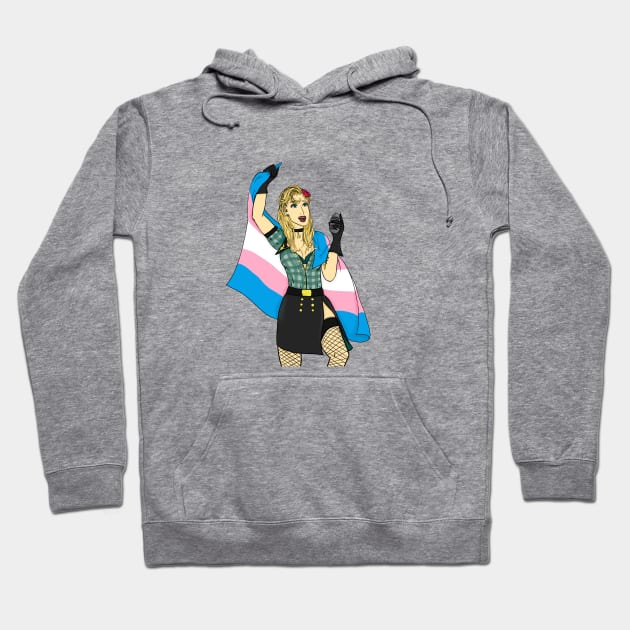 Trans Canary Pride Hoodie by Scootin Newt